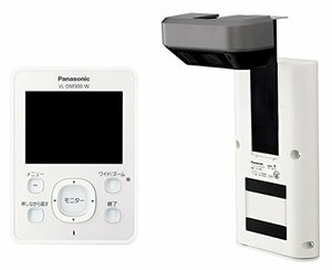 【中古】Panasonic ワイヤレスドアモニター ドアモニ ホワイト ワイヤレスドアカメラ+モニター親機 各1台セット VL-SDM300-W