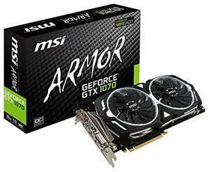 【中古】MSI GeForce GTX 1070 ARMOR 8G OC グラフィックスボード VD6083