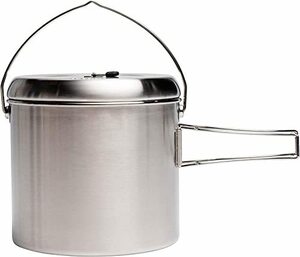 【中古】Solo Stove Pot 4000: ステンレススチールコンパニオンポット for Solo Stove Campfire