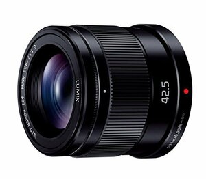 【中古】パナソニック 単焦点 中望遠レンズ マイクロフォーサーズ用 ルミックス G 42.5mm/ F1.7 ASPH. / POWER O.I.S. ブラック H-HS043-K