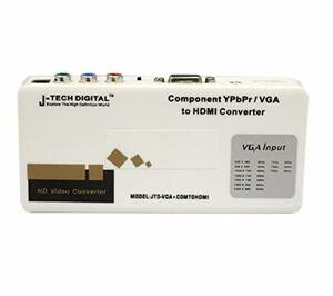 【中古】J-Tech Digital JTD-VGA+COMTOHDMIコンポーネントビデオ-YPbPrとVGA-HDMIアップスケーリングコンバータ