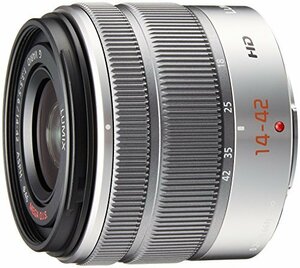 【中古】パナソニック 標準ズームレンズ マイクロフォーサーズ用 ルミックス G VARIO 14-42mm/F3.5-5.6 II ASPH./MEGA O.I.S. シルバー H-F