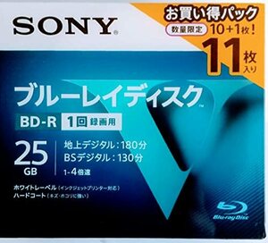 【中古】ソニー SONY 25GB 4倍速10枚 10BNR1VLPS4 BD-R BDR