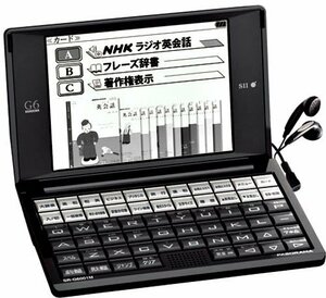 【中古】セイコーインスツル 電子辞書G6シリーズ SR-G6001M-NH2