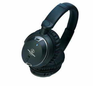 【中古】audio-technica QuietPoint 密閉型ヘッドホン ノイズキャンセリング ブラック ATH-ANC9