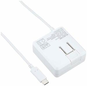 【中古】エレコム 充電器 USB PD 15W Aポート×1 Type-Cケーブル 1.5m 【 iPhone / Android / タブレット 対応 】 ホワイトフェイス MPA-AC