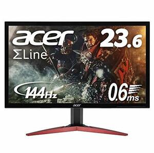 【中古】Acer ゲーミングモニター SigmaLine 23.6インチ KG241QAbiip 0.6ms(GTG) 144Hz TN FPS向き フルHD FreeSync HDMIx2 ブルーライト軽