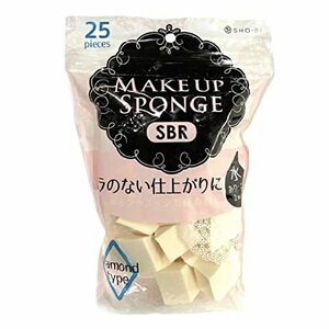 [ used ]SHO-BI( show bi) PROVENCE make-up sponge SBR.. type 25P SPV46110 cotton Brown 