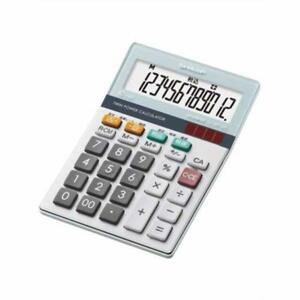 [ used ]SHARP calculator 12 column Mini Nice size green buy law applying . strike ./ silent key EL-M712K-X