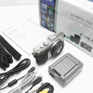 【中古】OLYMPUS ミラーレス一眼 PEN Lite E-PL5 ボディ シルバー E-PL5 BODY SLV