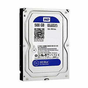 【中古】WESTERN DIGITAL 3.5インチ内蔵HDD 500GB SATA 6.0Gb/s 7200rpm 32MB WD5000AZLX