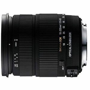 【中古】シグマ 18-200mm F3.5-6.3 DC OS シグマ用