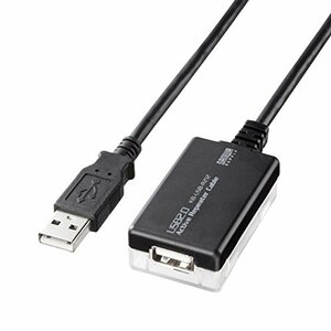 【中古】サンワサプライ 12m延長USB2.0アクティブリピーターケーブル Aオス-Aメス KB-USB-R212