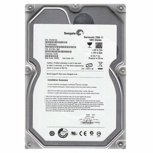 【中古】st31000333as Seagate 1tb 7200rpm 3.5インチ32?MBバッファシリアルATA II / 30