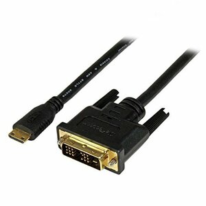 【中古】StarTech.com Mini HDMI - DVI-D変換ケーブル 1m ミニHDMI(19ピン) オス- DVI-D(19ピン) オス 1920x1200 HDCDVIMM1M