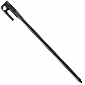 [ used ] Coleman steel solid peg 30cm ( black ) 1pc 2000017188