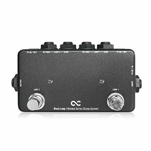 [ used ]One Control one control Minimal Series effector switch .-2Loop with 2DC OUT Black Loop