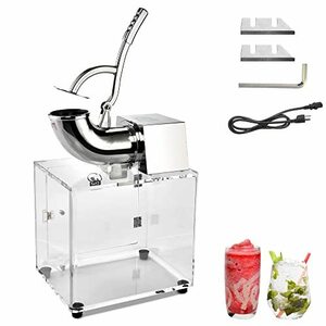 【中古】Yescom 250w 110v Stainless Steel Electric Ice Crusher Snow Cone Maker Shaver 440lbs/hr by Yescom