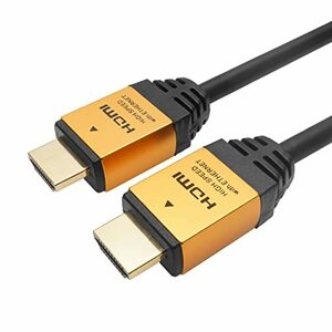 【中古】ホーリック HDMIケーブル 3m 【18Gbps 4K/60p HDR 3D】 ゴールド HDM30-013GD