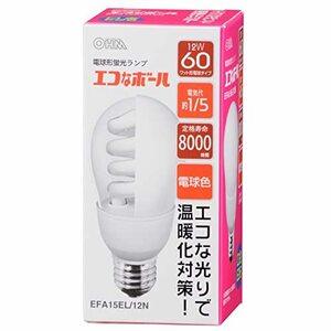 【中古】エコナボール60W形口金E26電球色 EFA15EL/12N EFA15EL/12N