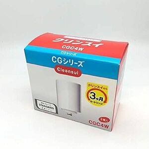 【中古】三菱ケミカル・クリンスイ 浄水器 蛇口直結型 ホワイト CGC4W 2個入