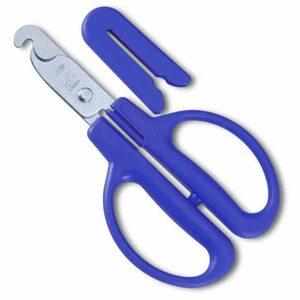 [ used ] Hasegawa cutlery scissors minute another for blue BC-30H total length :15.3(cm)