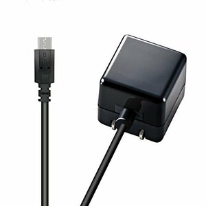 【中古】エレコム USB コンセント 充電器 5W micro-Bケーブル 1.5m その他仕様 ブラック MPA-ACMAC155BK