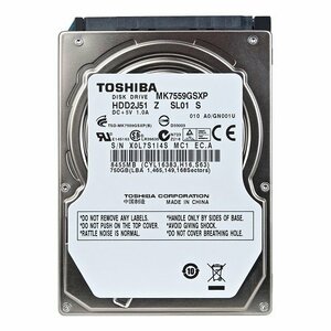 【中古】Toshiba MK7559GSXP 750GB SATA/300 5400RPM 8MB 2.5%タ゛フ゛ルクォーテ% Hard Drive [並行輸入品]