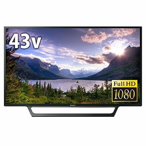 【中古】ソニー 43V型 液晶 テレビ ブラビア フルハイビジョン 外付けHDD裏番組録画対応 KJ-43W730E