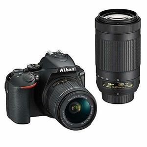【中古】Nikon デジタル一眼レフカメラ D5600 ダブルズームキット ブラック D5600WZBK