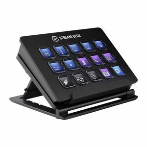 【中古】Elgato STREAM DECK ライブコンテンツ作成コントローラー スイッチャー USB3.0 LCDボタン:15個 10GAA9901