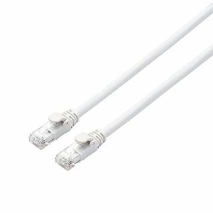 【中古】エレコム LANケーブル CAT6A 10m 爪折れ防止コネクタ cat6a対応 スタンダード ホワイト LD-GPA/WH10