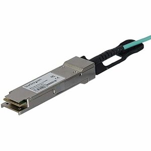 【中古】StarTech.com QSFP+アクティブ光ケーブル MSA準拠 7m 40Gbps 7m AOCオプティカルケーブル QSFP40GAO7M