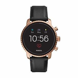 【中古】Fossil メンズ ジェネレーション4 Explorist HR ステンレススチール タッチスクリーン スマートウォッチ 心拍数表示、GPS対応、NFC