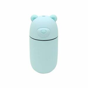 【中古】USBポート付きクマ型ミニ加湿器「URUKUMASAN(うるくまさん)」 ブルー