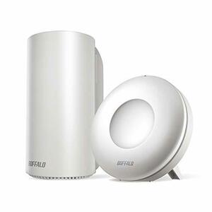 【中古】BUFFALO WiFi 無線LAN AirStation connect 親機+中継機セットモデル WRM-D2133HP/E1S 11ac ac2200 1733+400Mbps デュアルバンド 独