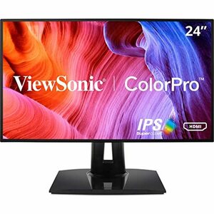 【中古】Viewsonic VP Series VP2458 computer monitor 60.5 cm (23.8”) Full HD LED Flat Black