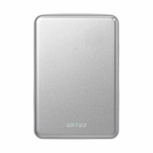 【中古】BUFFALO USB3.1(Gen.1)対応 アルミ素材&薄型ポータブルHDD 2TB シルバー HD-PUS2.0U3-SVD
