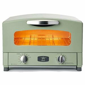 【中古】Aladdin (アラジン) グラファイト トースター 2枚焼き 温度調節機能 タイマー機能付き [遠赤グラファイト 搭載] グリーン CAT-GS13