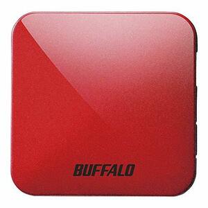 【中古】BUFFALO 無線LAN親機 11ac/n/a/g/b 433/150Mbps トラベルルーター パッションレッド WMR-433W2-PR