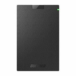 【中古】BUFFALO USB3.1Gen1 ポータブルSSD 480GB 日本製 PS5/PS4(メーカー動作確認済) 耐衝撃・コネクター保護機構 SSD-PG480U3-B/NL