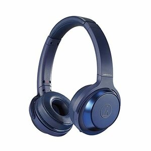 【中古】audio-technica SOLID BASS ワイヤレスヘッドホン 重低音 最大70時間再生 ブルー ATH-WS330BT BL