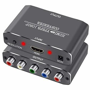 【中古】Muosu HDMI-コンポーネントビデオコンバーター HDMI-Ypbpr Scaler HDMI入力-コンポーネントビデオ+R/Lオーディオ出力コンバーター