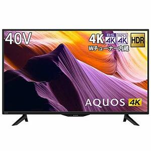 【中古】シャープ 40V型 4K チューナー内蔵 液晶 テレビ AQUOS HDR対応 4T-C40BH1 2019年モデル