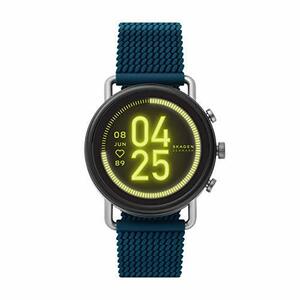 【中古】Skagen Connected Falster 3 Gen 5 ステンレススチール タッチスクリーン スマートウォッチ 心拍数 GPS NFC スマートフォン通知 Bl