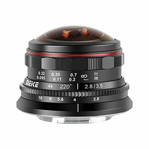 【中古】MEKE 3.5mm f2.8 220度 マニュアルフォーカス サーキュラー 魚眼レンズ オリンパス パナソニック Lumix M4/3 MFT マウントカメラ対