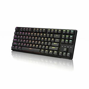 【中古】Durgod K320 Nebula TKL メカニカルゲーミングキーボード - 87キー - ダブルショットPBT - USB Type C (チェリーサイレントレッド