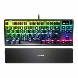 【中古】SteelSeries Apex Pro TKL メカニカルスイッチ ゲーミングキーボード OLEDスマートディスプレイ付き (リニュー)