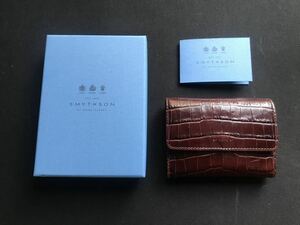 SMYTHSON＊スマイソン＊コインケース＊財布＊クロコ型押し