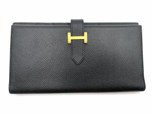 エルメス HERMES ベアン 財布 ゴールド 金具 